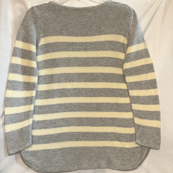 J Jill Striped Sweater Womens Petite Small Preppy Country Club Quiet Luxury - Picture 9 of 13